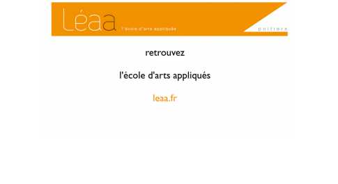 Eaa Poitiers – Ecole d’Arts Appliqués