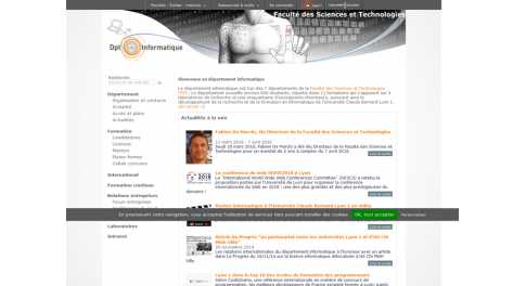 Université Lyon 1 – Departement Informatique