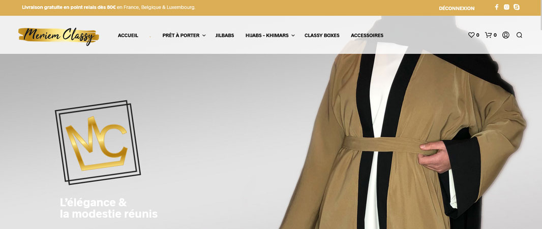 Site Internet Meriem Classy