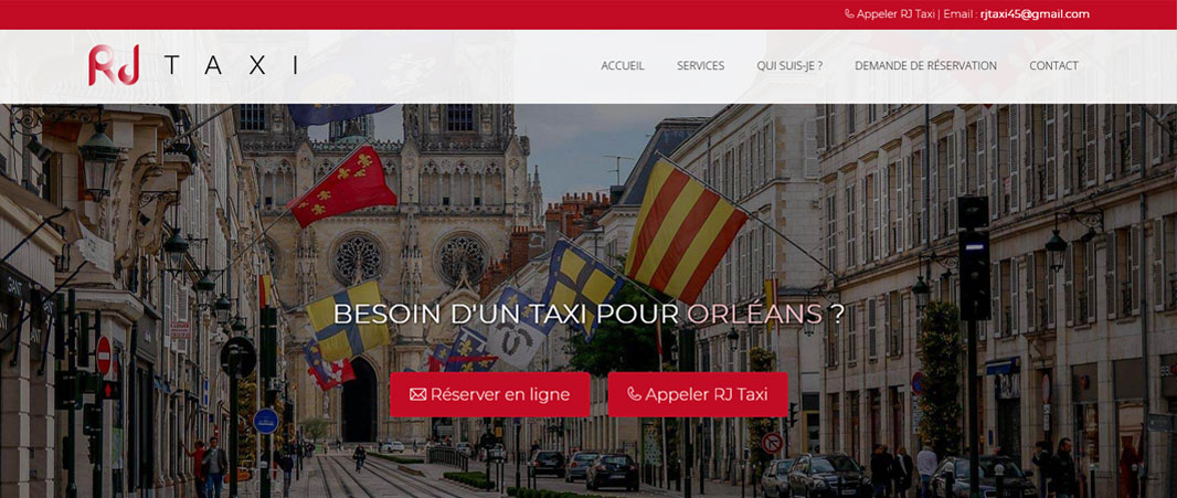 Site Internet RJ Taxi